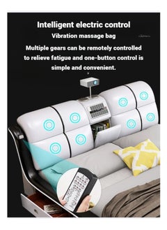AWD Smart Bed King Size Provided with Projector Massage Bluetooth Speaker Storage Drawers Safe Air Purifier Clock Display Bedroom Essential King Size Bed Luxurious Modern Smart Bed.  - Image 2