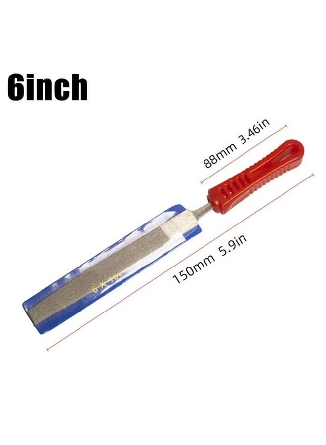 6 Inch Metal Diamond Flat File Hand Tool High Quality Durable Long Lasting - Image 4