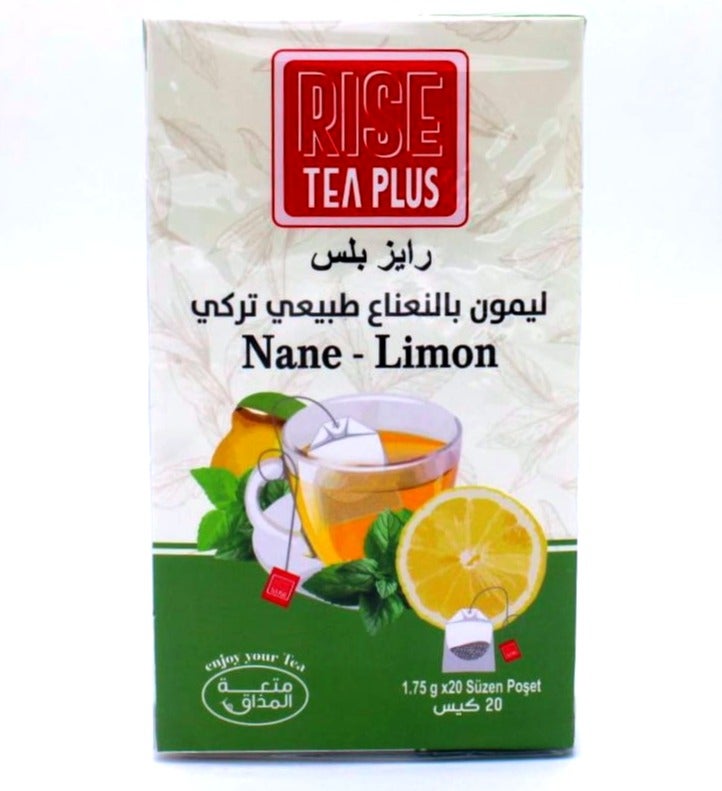 شاي رايز ليمون بالنعناع 20 كيس