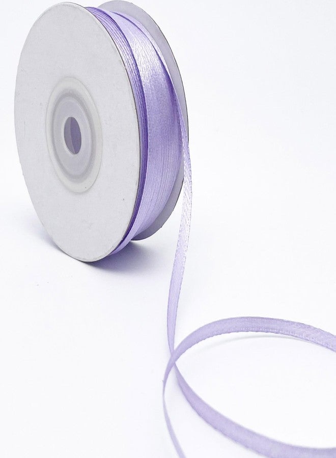 Capesaro Purple Ribbon - Solid Color Thin Lavender Satin Ribbon,1/8 inch x 100 Yards Double Face Gift Ribbons for Crafts - Image 1