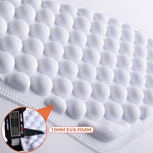 COOLOMG Adult Baseball Chest Protector Padded Shirt Heart Guard Sternum Protection for Football Lacrosse and Goalies Gray-White M - Image 2