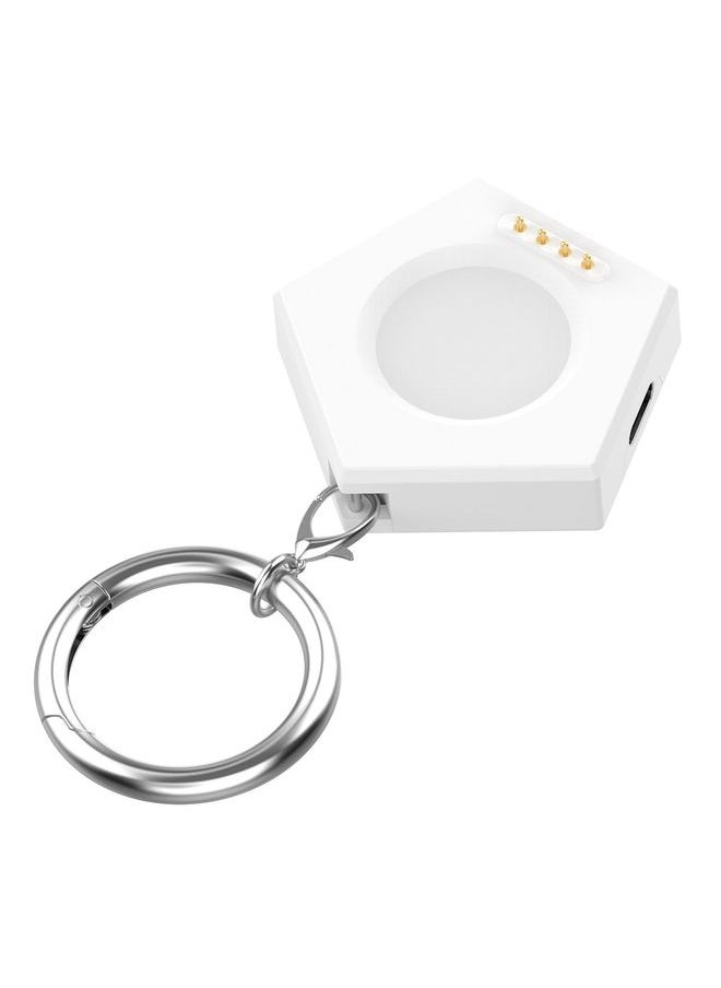 For OPPO Watch 4 Pro / 3 / 3 Pro Portable Universal Smart Watch Charger, Port:Type-C(White)