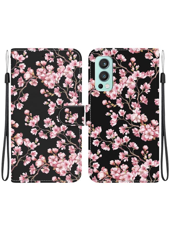 S-TOP Case For OnePlus Nord 2 5G Crystal Texture Colored Drawing Leather Phone Case - Image 1