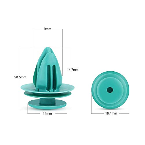GOOACC for Toyota Trim Door Panel Clips Retainer for Tacoma Tundra Camry Corolla Avalon Sienna Replace OEM: 90467-10188，9mm Hole - 40pcs - Image 3