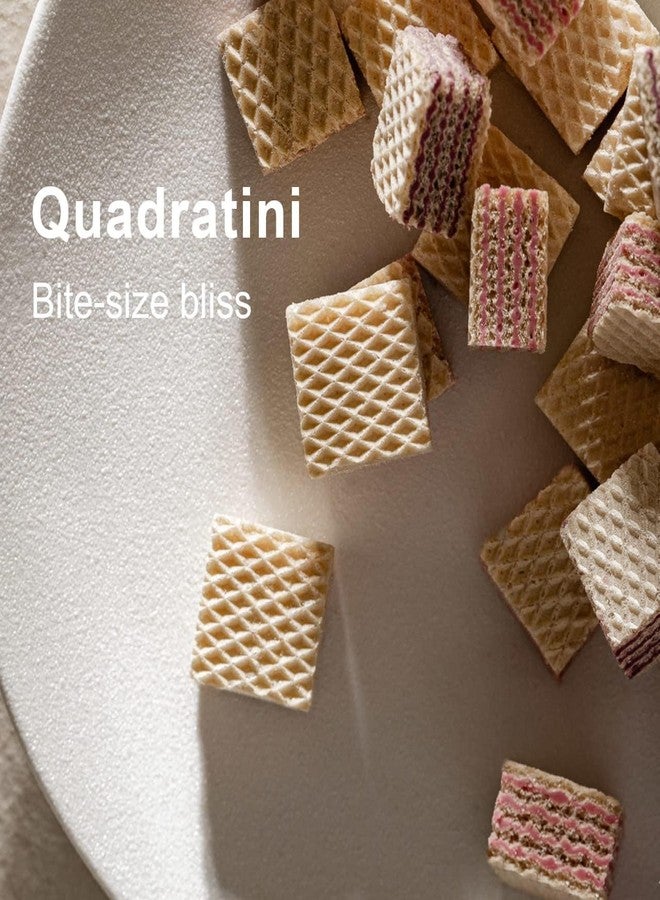 Loacker Quadratini Raspberry Yogurt Wafer Cookies LARGE - 30% Less Sugar - Premium Crispy Bite Size Wafers - LARGE Pack of 6 - Image 2