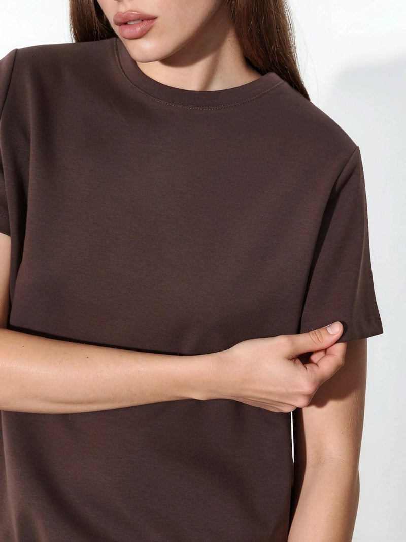 BUSEM Plain Crew Neck T-Shirt - Image 5