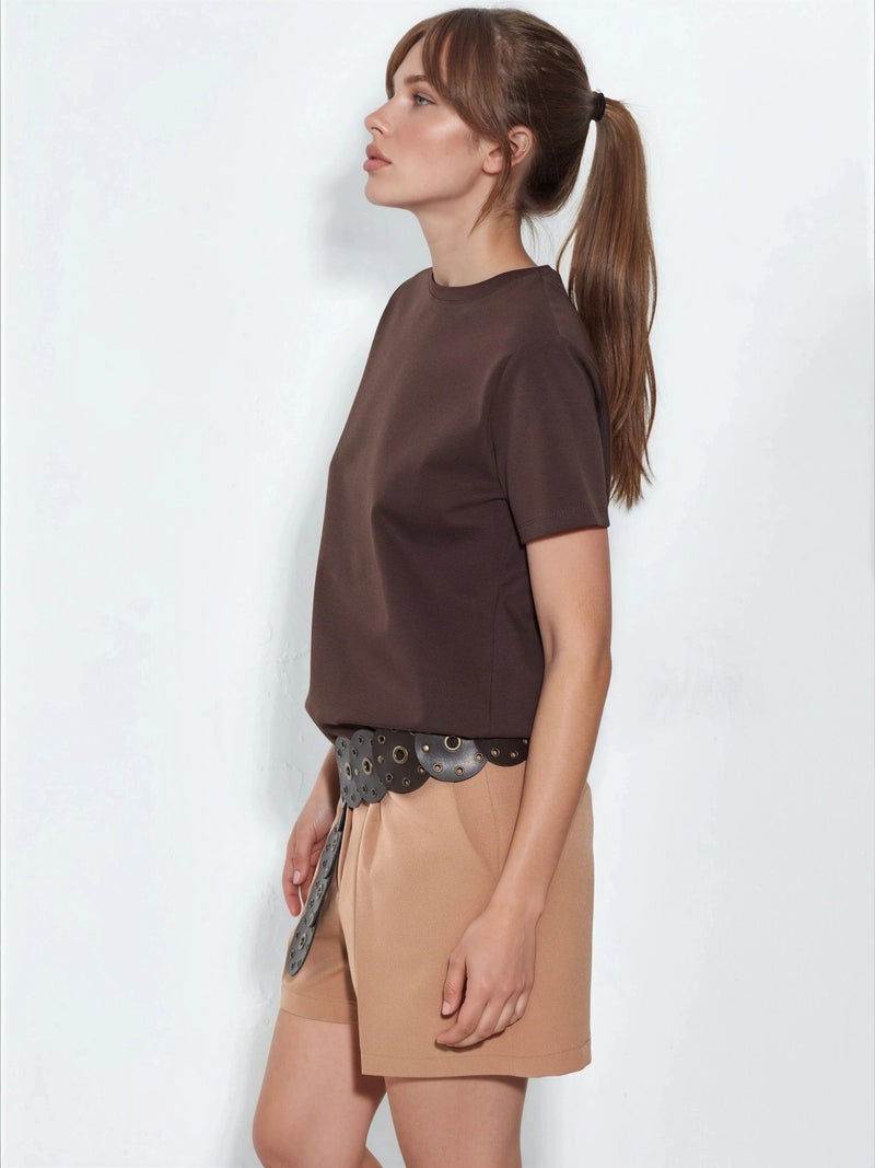 BUSEM Plain Crew Neck T-Shirt - Image 2