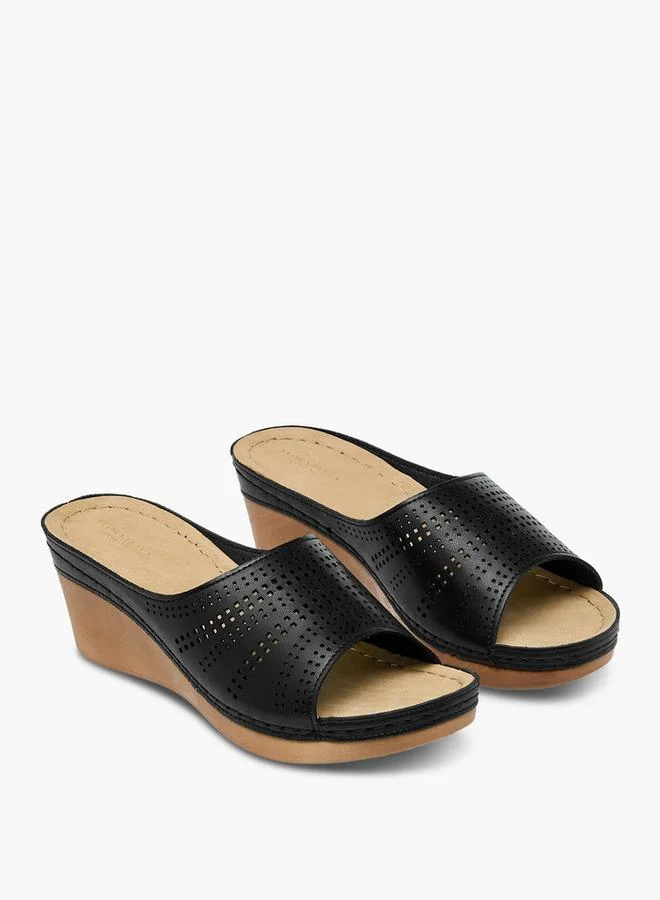 Flora Bella Women Perforated Wedge Heel Sandals