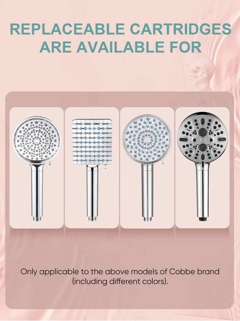 Cobbe 2 Pack Replacement Filters for Handheld Shower Head - UPGRADE FILTERING DURATION - Remove Chlorine - Reduces Dry Itchy Skin - Image 3