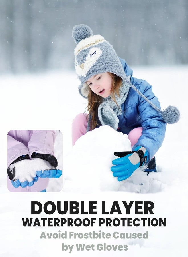 OutdoorMaster Kids Ski Snow Gloves, 3M Thinsulate Winter Windproof Waterproof Thermal Gloves for Boys & Girls, Fits Youth Winter Sports, Skiing, Snowboard - Image 3