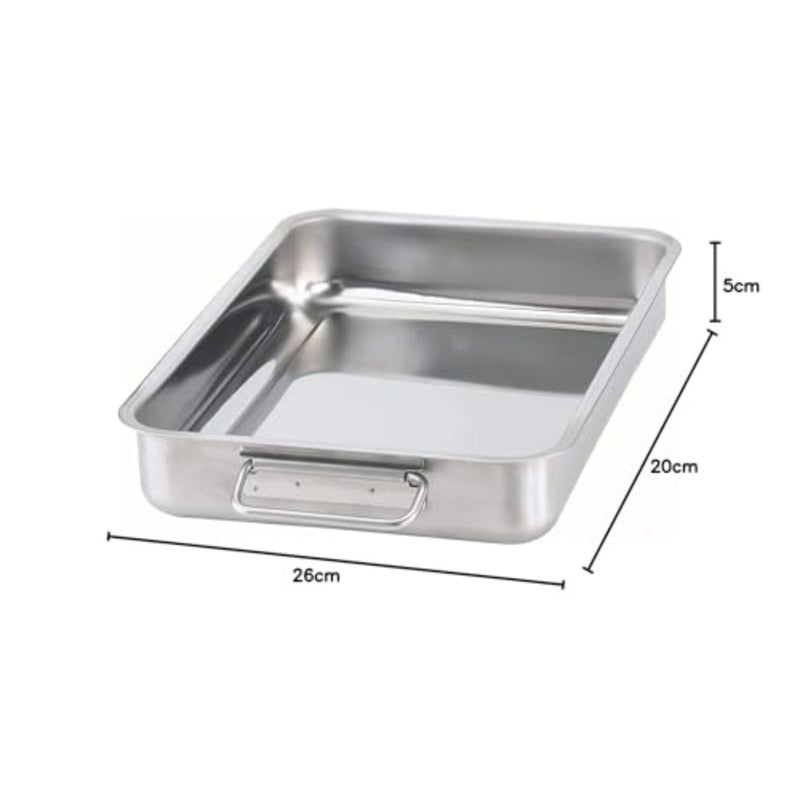 KONCIS Roasting Dish Stainless Steel 26 x 20 cm - Image 4