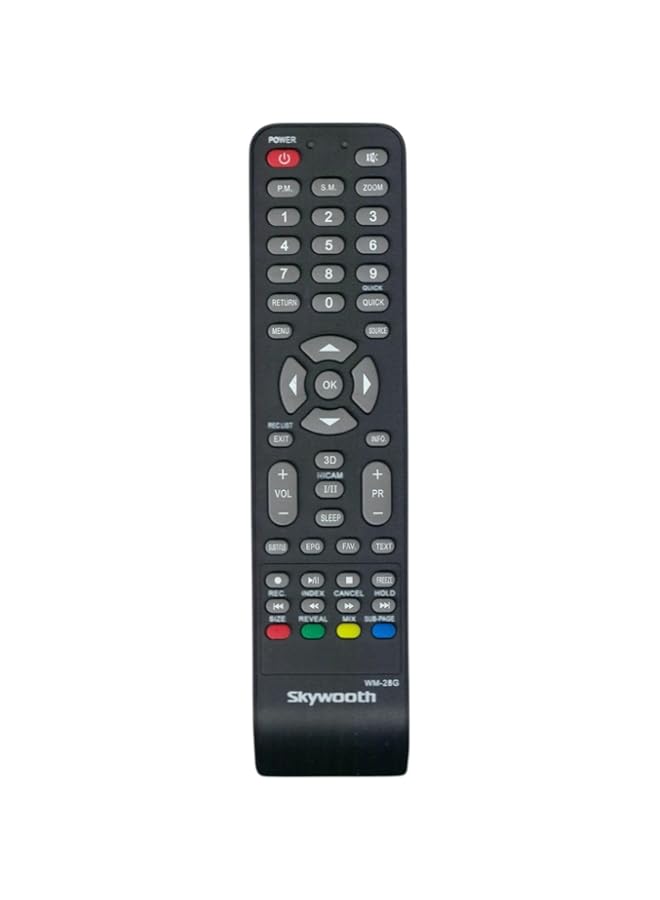 BGM Replaced Remote Control Compatible with Skyworth TV Smart LED TV 24E66A 32E66A 50E58 32E57 32E36 24E58A 42E38 39E36 42E66A 40E360, and for Coocaa 32W4 Series Smart LED TV