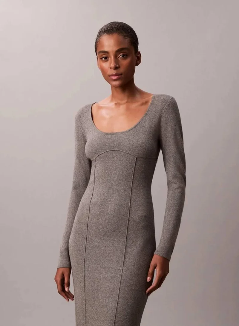 CALVIN KLEIN Half Milano Mini Dress