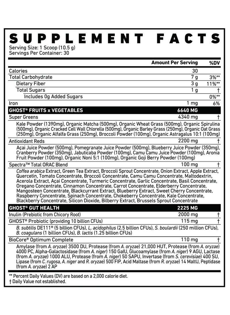 Ghost Greens Superfood Powder - Guava Berry - (30 serving)  - Image 2