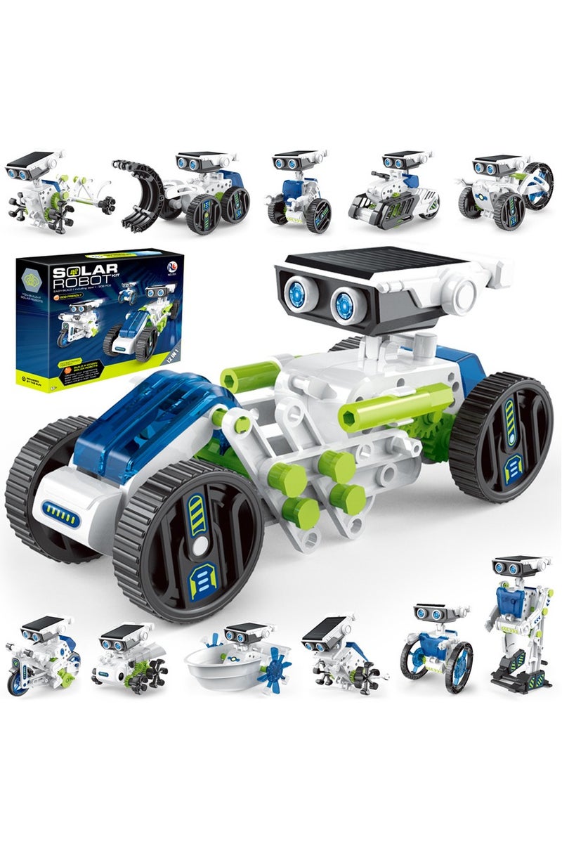 ARNOTEC 12-in-1 Solar Robot Science Experiment Toy | Children's DIY STEM Creative Assembly Educational Toy Set | Can Walk on Land and Water without Batteries | Suitable for Boys and Girls Aged 8-14 | First Choice for Birthday Gifts - Image 1