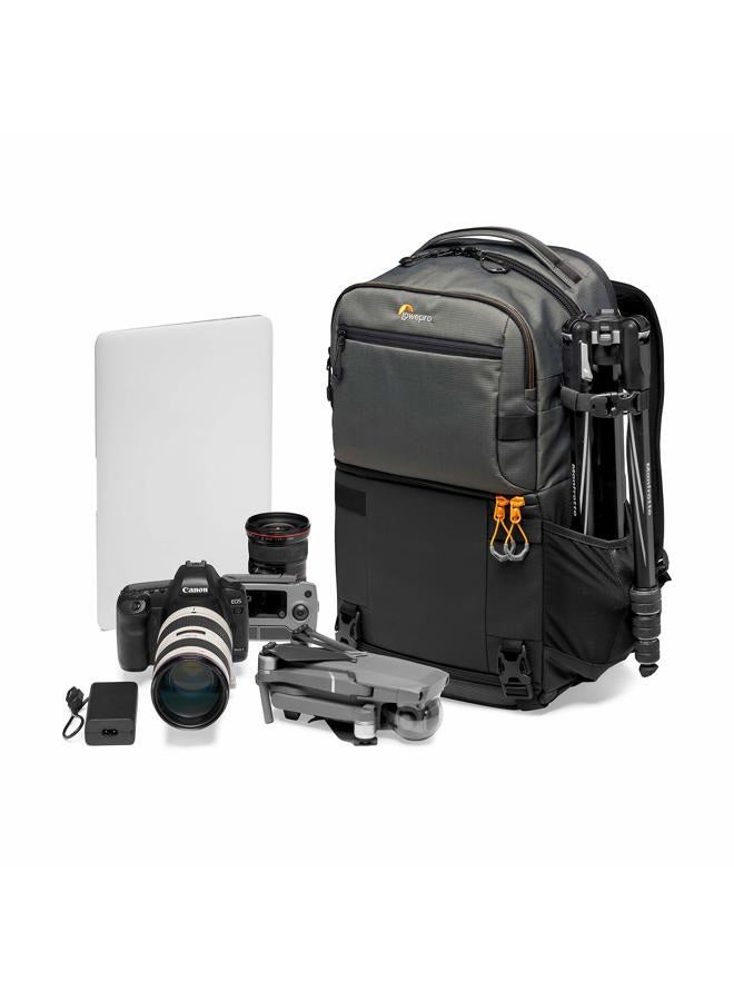 Lowepro حقيبة ظهر Fastpack PRO BP 250 AW III للكاميرات بدون مرآة وDSLR، حقيبة كاميرا QuickDoor Access، حجرة كمبيوتر محمول مقاس 15 بوصة - حقيبة ظهر للكاميرات بدون مرآة وDSLR وNikon D850 و300D Ripstop - Image 2
