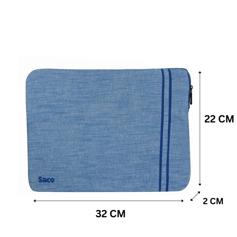 Saco 10-12 Inch Washable Tablet Sleeve Pouch Compatible for OnePlus Pad Go 11.35"/OnePlus 2 12.1"/Galaxy Tab A9 Plus/S8/S9/Realme/Honor X9/Xiaomi Mi 6/Redmi - Image 2