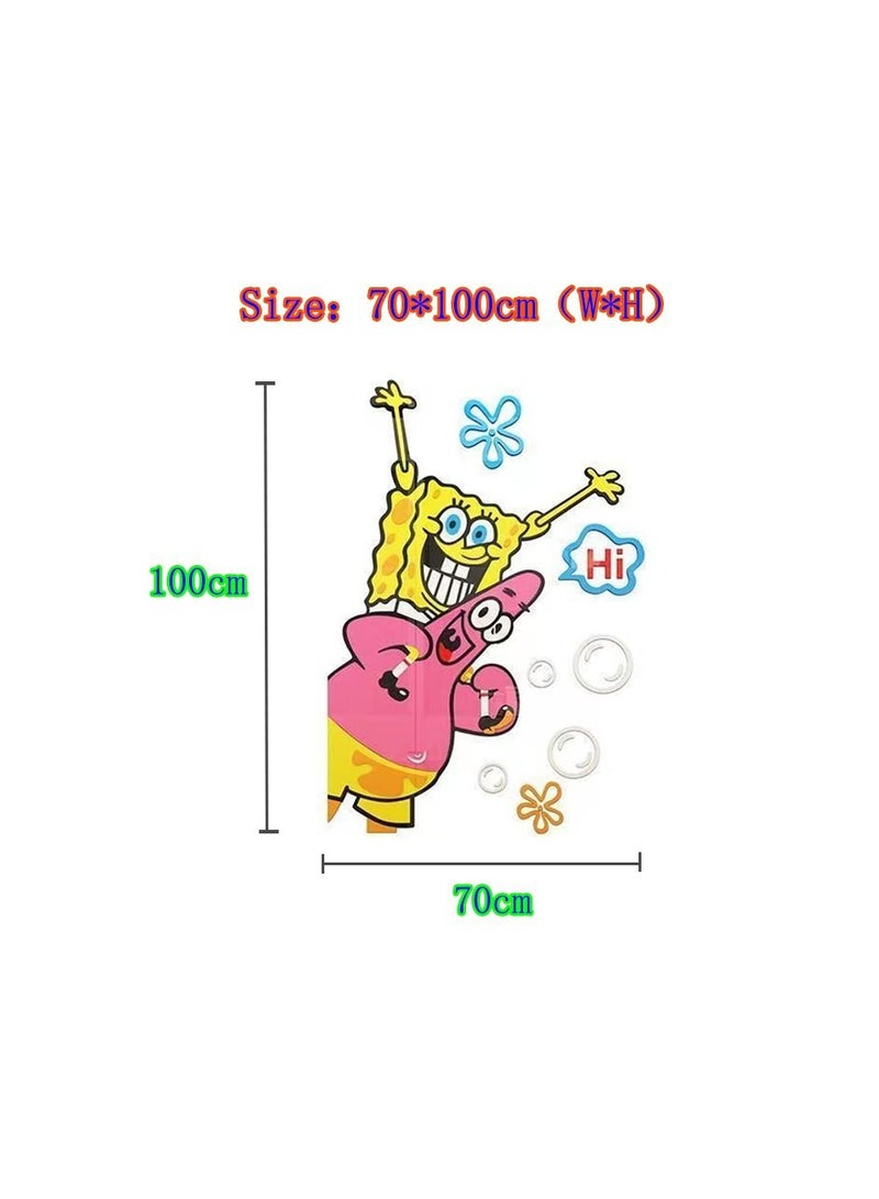 1-Piece Cartoon Pattern Wall Decoration Sticker,Self-Adhesive Decorative Wall Sticker Use for Household/Hotel/School/Office,Size 70x100cm - Image 3
