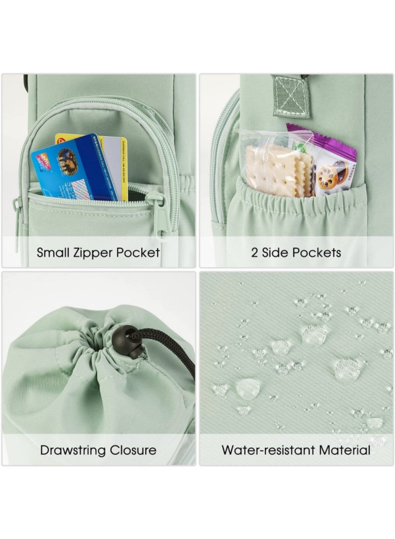 Water Bottle Holder with Strap 32oz 40oz Insulated Water Bottle Carrier Sling Bag with Phone Pocket Crossbody  - Image 4