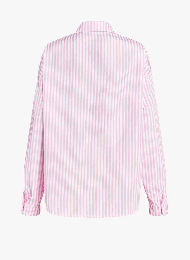 جينجر بلس قميص بأزرار مخططة - Image 3