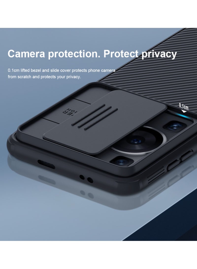 Case for Huawei P60/ P60 Pro Slide Camera Protection Cover PC TPU Impact-Resistant Bumpers Light and Thin Design Case Scratch Resistant Case Slim Fit - Image 2