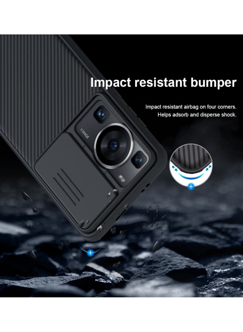 Case for Huawei P60/ P60 Pro Slide Camera Protection Cover PC TPU Impact-Resistant Bumpers Light and Thin Design Case Scratch Resistant Case Slim Fit - Image 5
