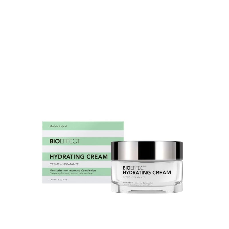 BIOEFFECT Hydrating Cream Moisturizer with Hyaluronic Acid PlantBased EGF and Antioxidants an Antiaging Longlasting Water Cream and Oilfree Facial Lotion that Boosts Moisture Levels 50 mL