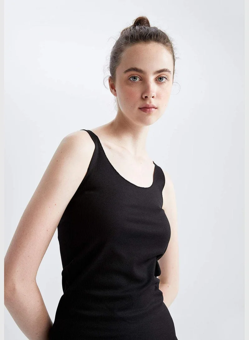 DeFacto Woman Slim Fit Crew Neck Knitted Athlete