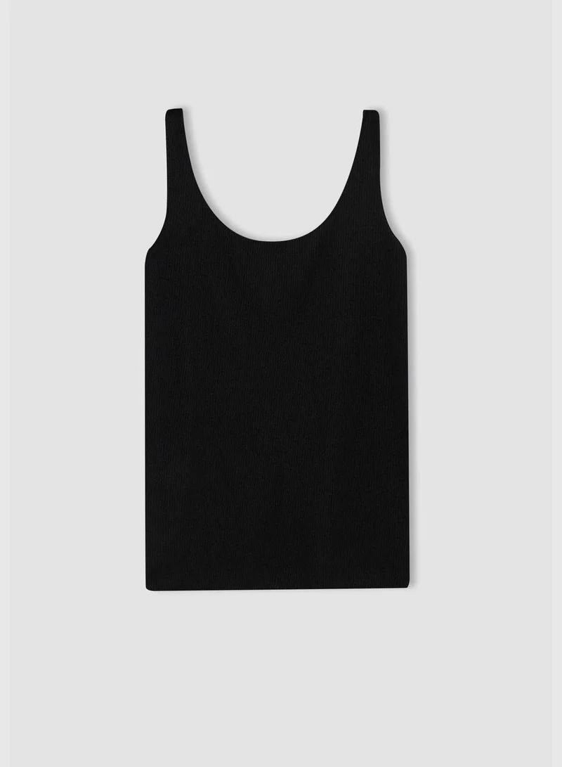 DeFacto Woman Slim Fit Crew Neck Knitted Athlete