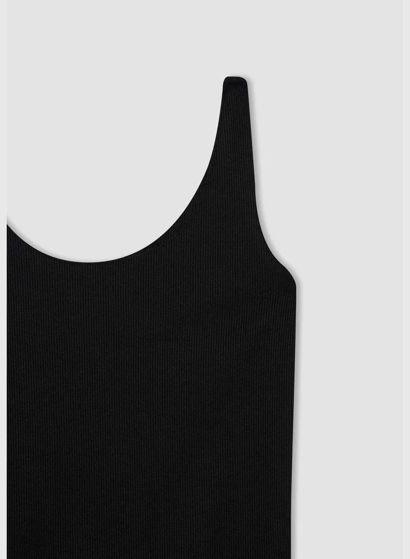 DeFacto Woman Slim Fit Crew Neck Knitted Athlete
