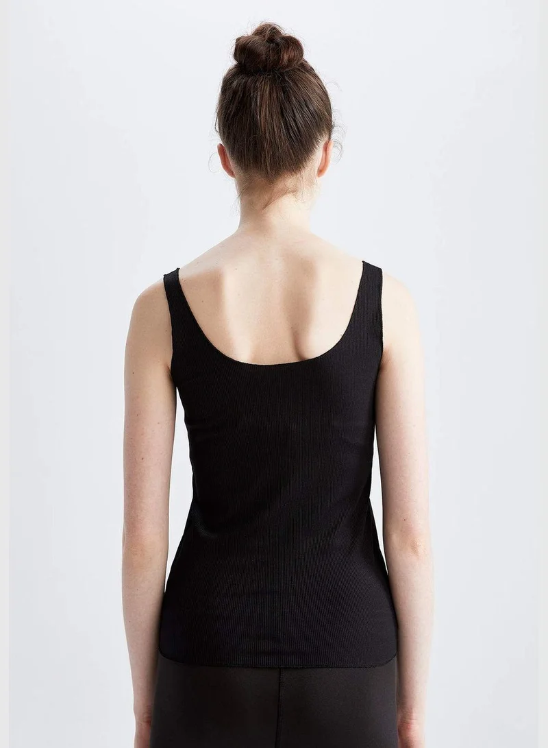 DeFacto Woman Slim Fit Crew Neck Knitted Athlete