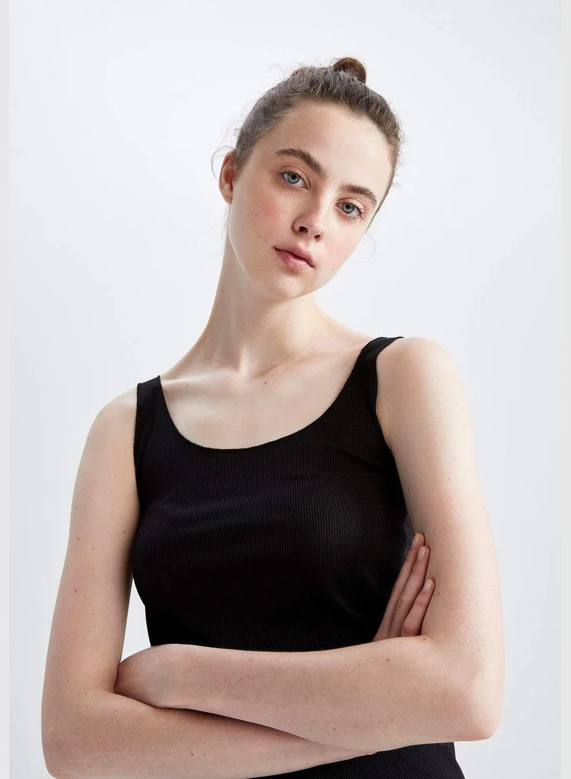DeFacto Woman Slim Fit Crew Neck Knitted Athlete