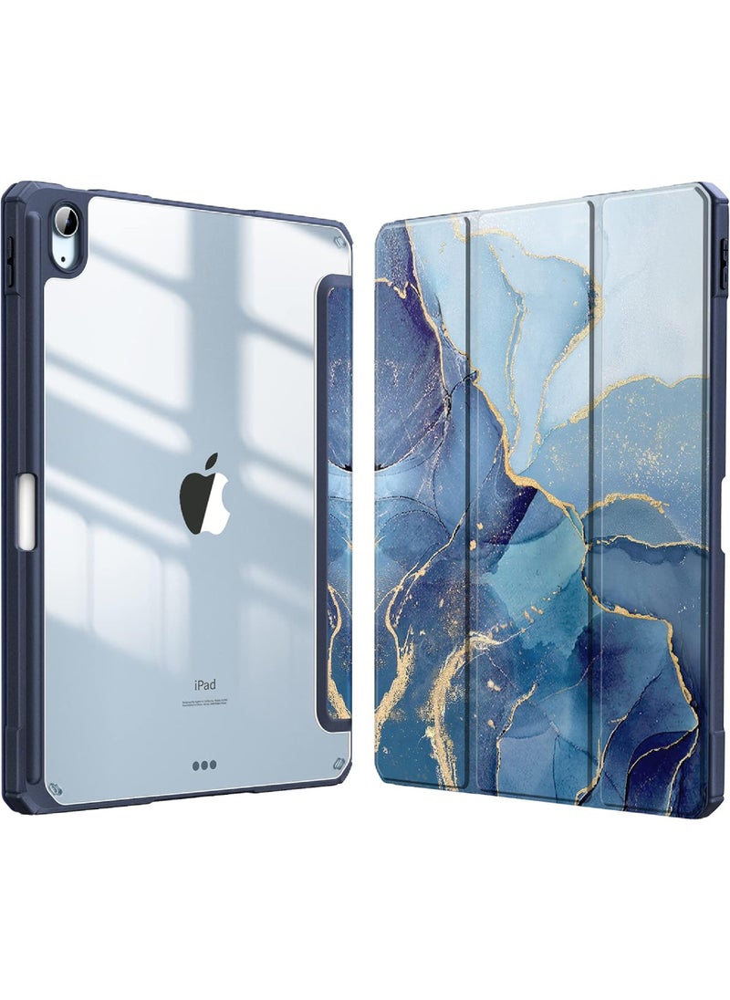 روك بو - حافظة لجهاز iPad (A16) 11 بوصة 2025/iPad 10 10.9 بوصة 2022، غطاء خلفي شفاف مع حامل قلم، وغطاء حافظة مع خاصية السكون/التنشيط التلقائي لجهاز iPad 10 10.9 بوصة 2022/iPad 11 11 بوصة 2025 - Image 1