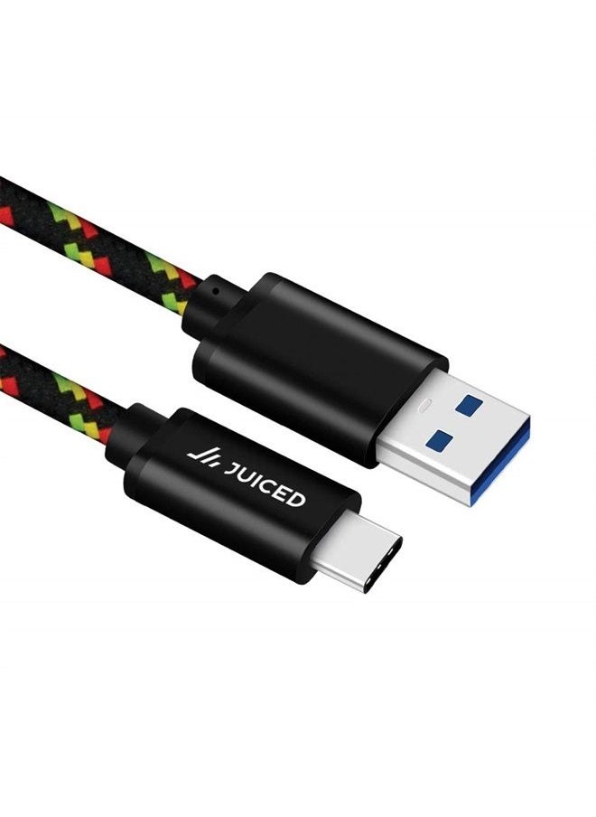 Juiced Systems - USB-C to USB-A 10 Gbps USB 3.2 Gen 2 Data Power Cable - Fast Charging with Quick Data Transfers - Image 1