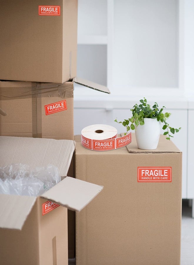 Pacific Mailer Fragile Stickers 1" x 3" Fragile Handle with Care Warning Packing Shipping Label with Self Adhesive for Moving, Shipping [1000 Labels Per Roll] - Image 5