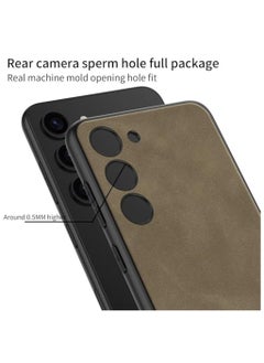 GKK Luxury Matte Leather Case for Samsung Galaxy S25 Plus (2025) , Ultra-Thin, Anti-Drop, All-Round Protection Phone Cover Support Wireless Charging with Pen Slot Design - Pen Not Included  - Image 3