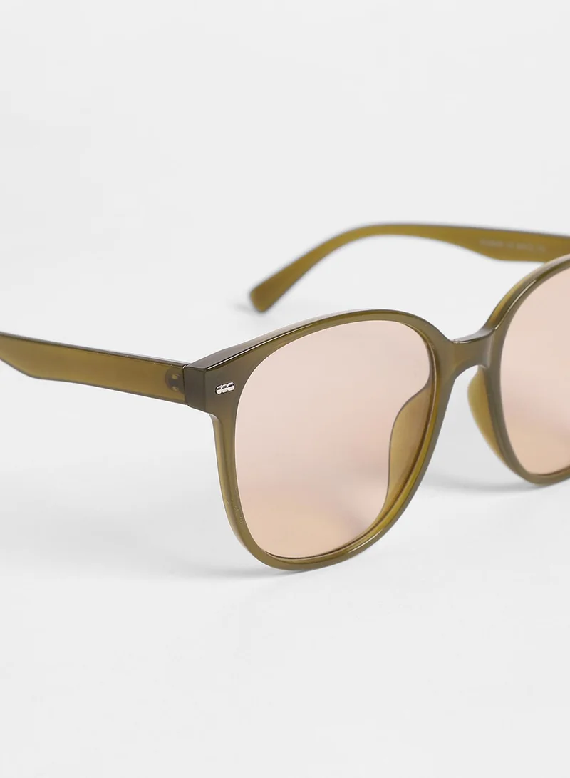 Haute Sauce Tinted Oversized Sunglasses