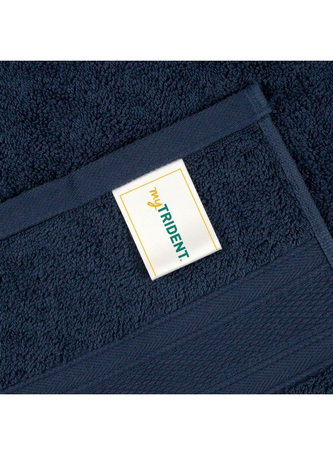 Trident Soft Comfort Air Rich 100% Cotton Towels for Bath, 500 GSM Large Size Bathroom Towels for Men/Women, 1 Piece Bath Towel (69cm x 137cm), Navy - Image 4