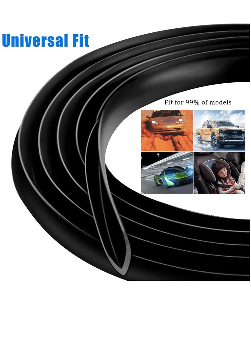 Generic Car Weather Stripping 10M Car Door Seal Strip L Shape Universal Self Adhesive Auto Door Soundproofing Weatherstrip Rubber Draft Seal Strip for Car Door Tailgate  - Image 5