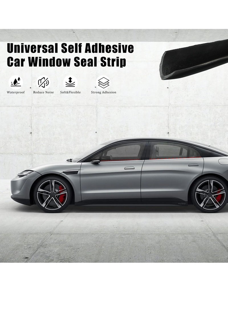 Generic Car Weather Stripping 10M Car Door Seal Strip L Shape Universal Self Adhesive Auto Door Soundproofing Weatherstrip Rubber Draft Seal Strip for Car Door Tailgate  - Image 4