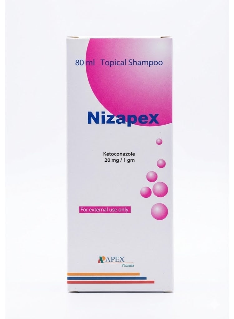 Nizapex Anti-Dandruff Shampoo for All Hair Types 80ml - Image 1