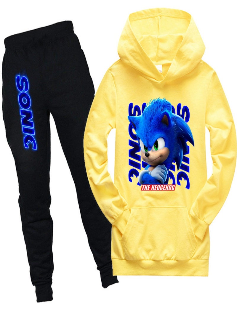 SONIC Unisex long Sleeve Stylish Top hoodie cotton sweatshirts for Boys Girls Kid Children - Image 1