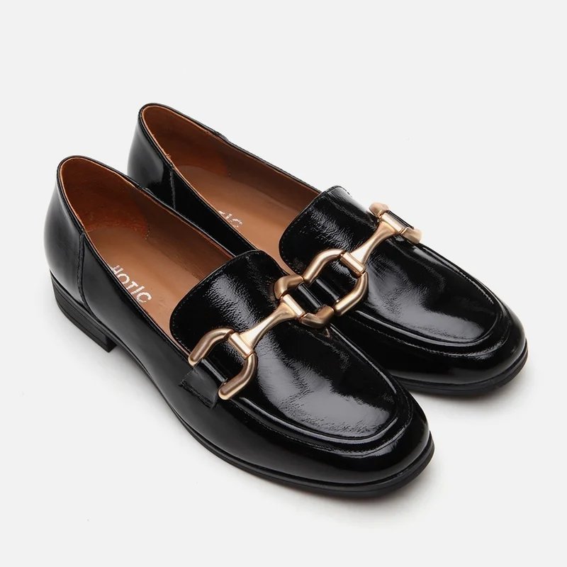 Hotiç 01AYH291030A100 GENUINE Leather Black Women's Loafer