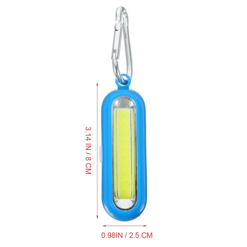 مشعل مفاتيح أحمر أزرق مصباح LED صغير محمول ضوء ساطع للاستخدام في التخييم الخارجي المشي لمسافات طويلة والطوارئ - Image 3