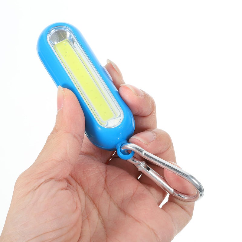 مشعل مفاتيح أحمر أزرق مصباح LED صغير محمول ضوء ساطع للاستخدام في التخييم الخارجي المشي لمسافات طويلة والطوارئ - Image 5