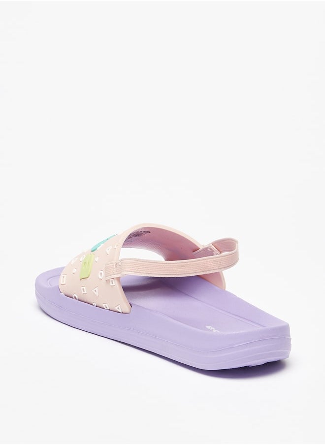 Kappa - Girls' Embossed Slip-On Slide Slippers - Image 1