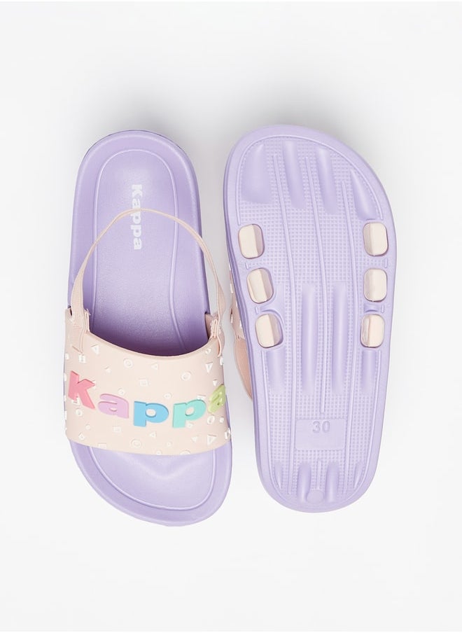 Kappa - Girls' Embossed Slip-On Slide Slippers - Image 1
