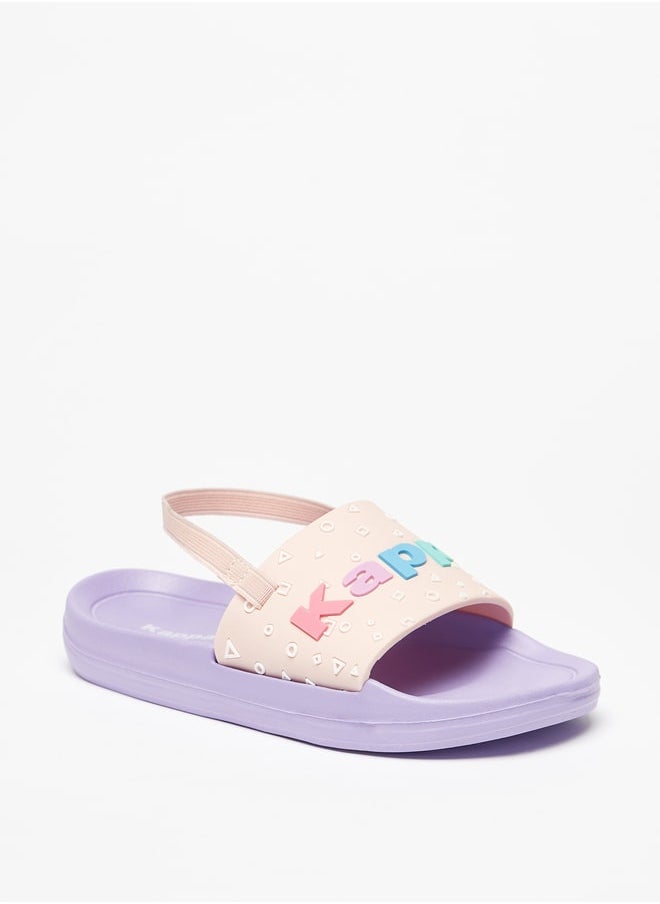 Kappa - Girls' Embossed Slip-On Slide Slippers - Image 1