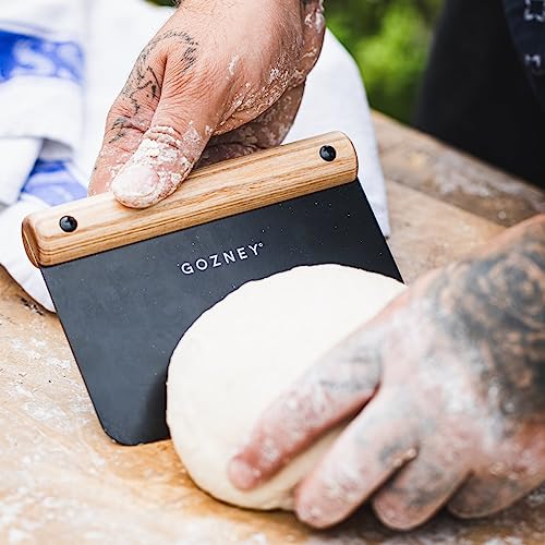 Gozney Dough Cutter - Natural Wood Handle Pizza Dough Cutter, Bench Scraper and Chopper - Image 2