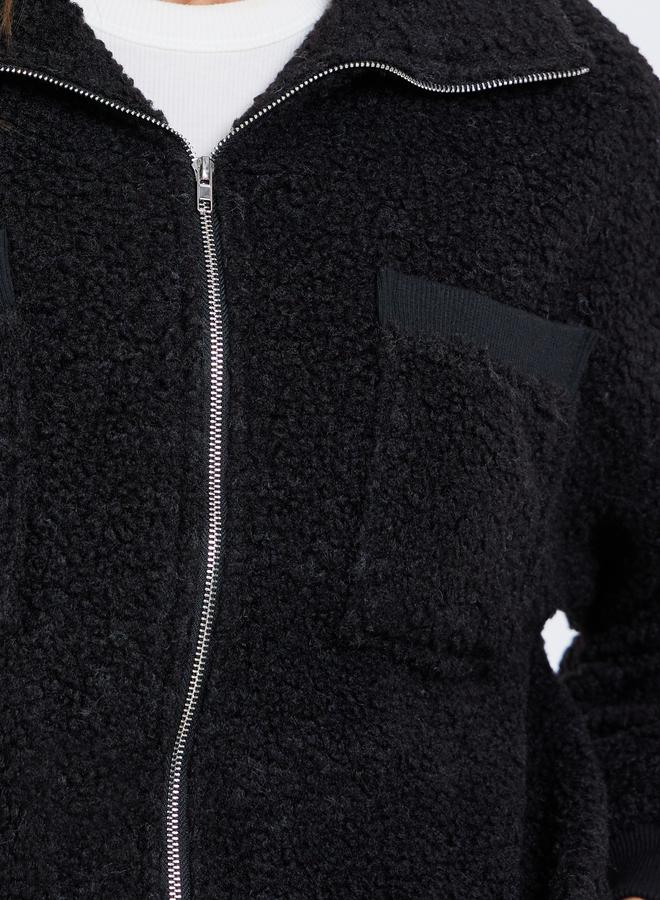 ستايلي جاكيت بومبر بتفاصيل فرو صناعي - Image 3